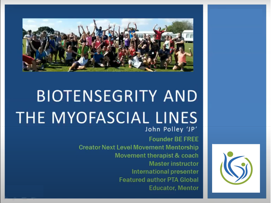 Mini series 1 – Biotensegrity and the myofascial lines (NZ REPS 0.5 CPDs)