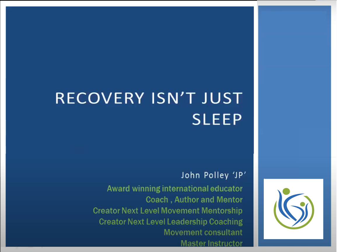 Mini series 1 – Recovery isn’t just Sleep (NZ REPS 0.5 CPDs)